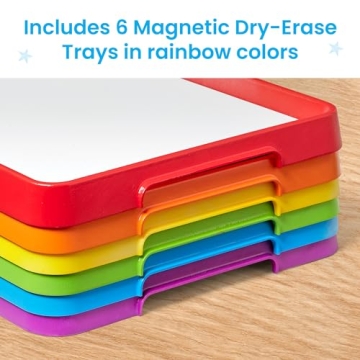 hand2mind Magnetic Dry Erase Activity Trays for Kids