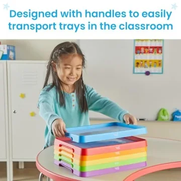 hand2mind Magnetic Dry Erase Activity Trays for Kids