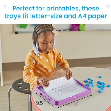 hand2mind Magnetic Dry Erase Activity Trays for Kids