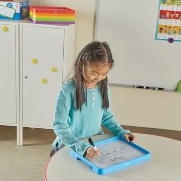 hand2mind Magnetic Dry Erase Activity Trays for Kids