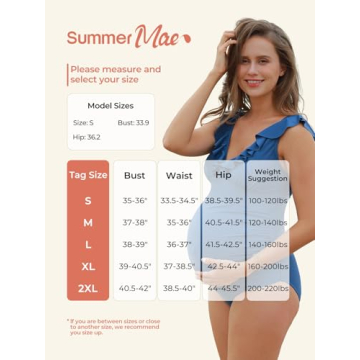 Stylish Maternity One Piece Ruffle Swimsuit for Moms