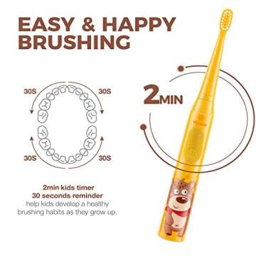 Vekkia Kids Electric Toothbrush - Fun & Effective Cleaning!