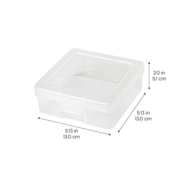 IRIS USA 10-Pack Craft Storage Box Clear Organizer
