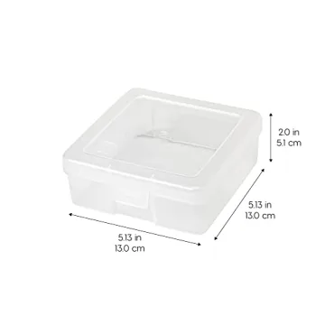 IRIS USA 10-Pack Craft Storage Box Clear Organizer