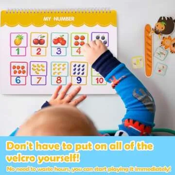 Toddler Learning Books for 2+ 3 4 Year Old Girls - Pre-Assembled Stickers & Reusable Activities Homeschool - Montessori Learning Toy for Boys Ages 3 and Up Birthday Gifts - Easter Basket Stuffers