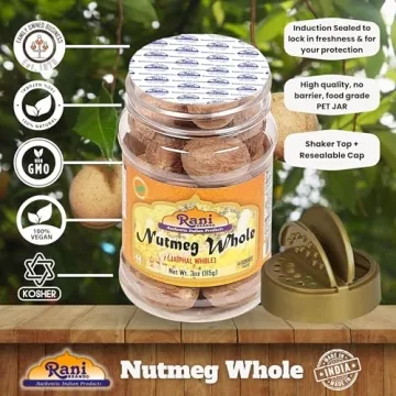 Rani Nutmeg Whole Spice 3oz - Authentic & Natural Flavor