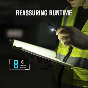 OLIGHT O'Pen Pro 120 Lumens LED Pen Light with Green Beam, Rechargeable EDC Flashlight for Writing, Work, Adventure, Professional Business Gift(Black)