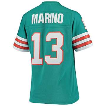 Mitchell & Ness Women's Dan Marino Aqua Miami Dolphins 1984 Legacy Replica Jersey
