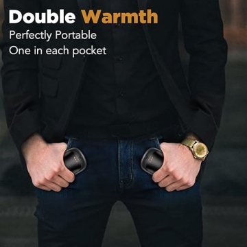 Rechargeable Hand Warmers 2 Pack USB Portable for Winter