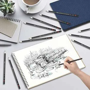 HomeMall Drawing Pencils Set - Complete 37-Piece Art Kit