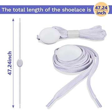 Syhood LED Light Up Shoe Laces Nylon LED Shoelaces with Flashing Shoe Laces for Party Favors Hip-hop...