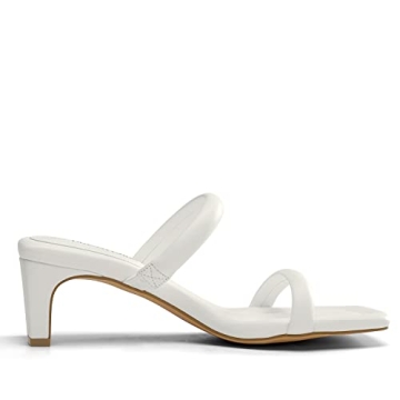 DREAM PAIRS Women's Stylish Square Toe Heels Sandals