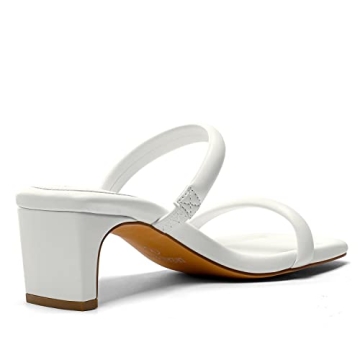 DREAM PAIRS Women's Stylish Square Toe Heels Sandals