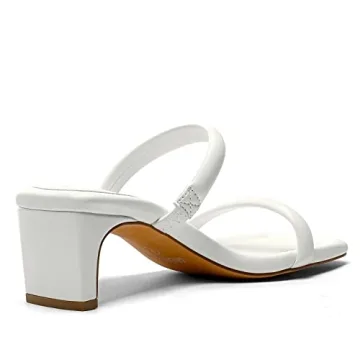 DREAM PAIRS Women's Stylish Square Toe Heels Sandals