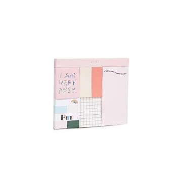 ban.do Cute Sticky Notes Set of 8 with 100 Sheets Each, Includes Sticky Tabs and Large Note Pads, Multi