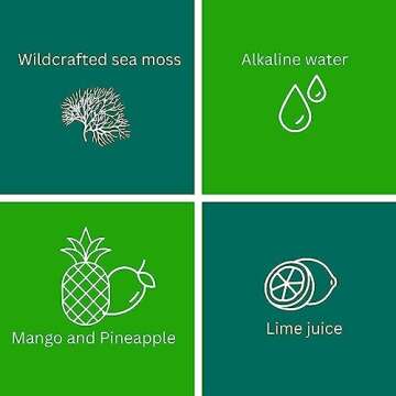 MAX FIT Sea Moss Gel Organic Raw (12 Flavors) 24oz Wildсrafted Gold Sea Moss Gel from Saint Lucia | 92 Vitamins and Minerals | Pure Raw+Non-GMO | Vegan Superfood