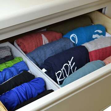 Joyful Space Drawer Organizers for Clothing & Accessories