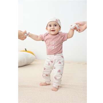 ZAV Unisex Short Sleeve Baby Boy Girl Bodysuits 5-pack Cotton Cartoon Baby Clothes Soft Infant Outfi...