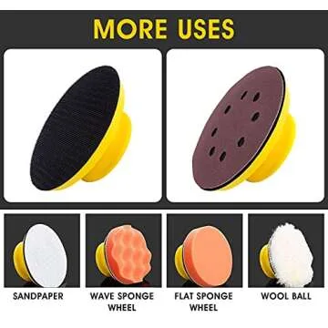 S SATC Sanding Blocks 5 Inch Hook and Loop Sanding Block 2 PCS Round and Mouse Hand Sanding Block for Wood Furniture Restoration Home Arts and Crafts