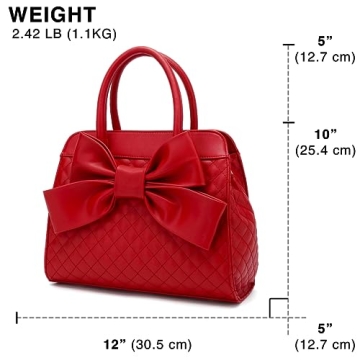 Scarleton Quilted Faux Leather Satchel for Women