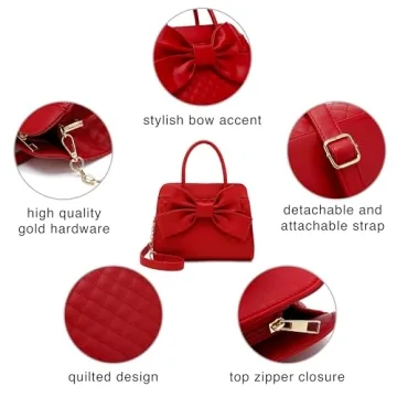 Scarleton Quilted Faux Leather Satchel for Women