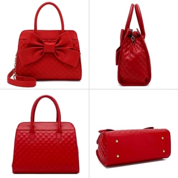 Scarleton Quilted Faux Leather Satchel for Women