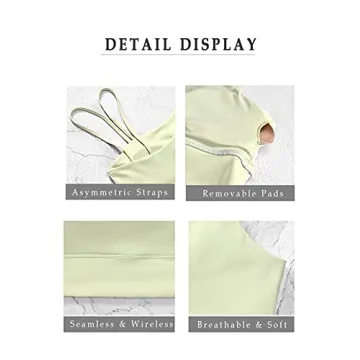 MELYUM Long Line Sports Bra Stylish One Strap Activewear