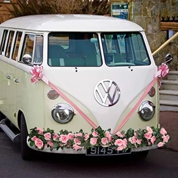 LESING Rose Garlands - 4PCS Artificial Silk Flower Vines