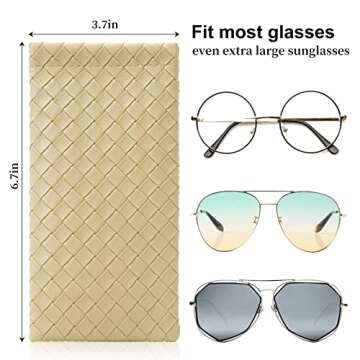 COMF-PRO Squeeze Top Sunglass Pouch Portable Organizer