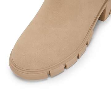 Ruanyu Women’s Platform Ankle Boots - Stylish Block Heels