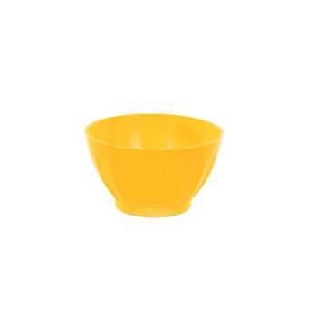 Mintra Unbreakable Plastic Bowl, YELLOW 4pk - Medium, 750ml, 25oz, 5.5inW x 3inH - (Part Of A Set) - Salad, Snacks, Breakfast Cereal, Fruit, Popcorn, Soup, Colorful, Shatterproof, BPA Free