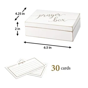 Elegant Lillian Rose Prayer Box with Cards, Perfect Gift