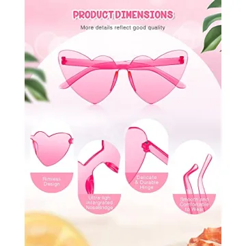 Chicpop Heart Sunglasses – Fun Party Favors for All