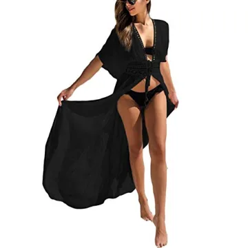 Bsubseach Beach Coverup for Women Bathing Suit Long Coverups Lace Kimonos Bikini Swimsuit Resort Wea...
