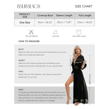 Bsubseach Beach Coverup for Women Bathing Suit Long Coverups Lace Kimonos Bikini Swimsuit Resort Wear Summer Black