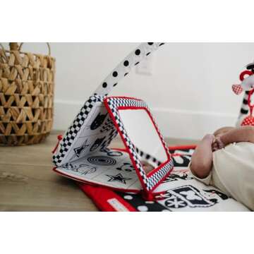 Genius Baby Toys Tummy Time Mirror for 0-6 Months Babies