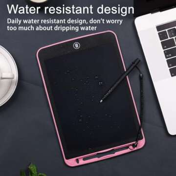 Girls Toys LCD Writing Tablet for Kids 10 Inch, Colorful Doodle Board Drawing Tablet with Lock Function, Erasable Reusable Writing Pad, Educational Girls Toys Gifts for 3-6 Year Old Girls