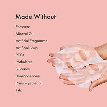 Rael Face Mask Skin Care, Vitamin C Face Masks - Bamboo Facial Sheet Mask, Korean Skincare, with Brightening Vitamin C Serum and Fruit Extracts, All Skin Types (Vitamin C, 5 Sheets)