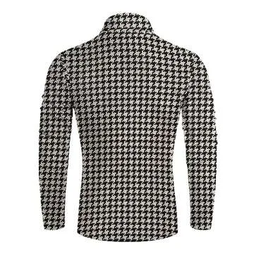 Stylish Poriff Men's Casual Turtleneck Tops for All Occasions