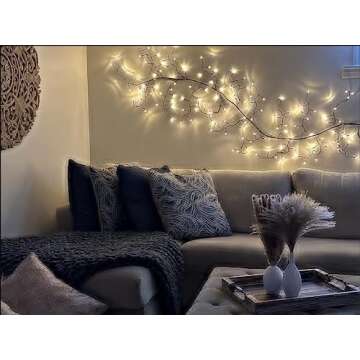 Lituplife 2PCS Enchanted Willow Vine Light for Home Decor,Flexible DIY Lighted Branches with Remote On/Off Timer Dimmer,Lighted Willow Vine 144LEDs Lights for Bedroom Aesthetic Living Room Decor
