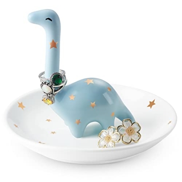 PUDDING CABIN Dinosaur Ring Holder for Jewelry, Christmas Gifts for Women Girls Birthday Wedding Gra...