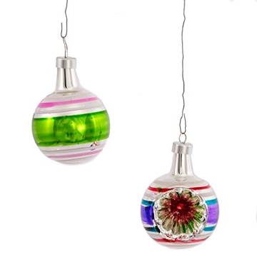 Kurt Adler Nostalgic Mini Ornament Set of 24 - Glass Christmas