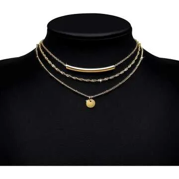 Layered Choker Necklaces Set for Women and Girls