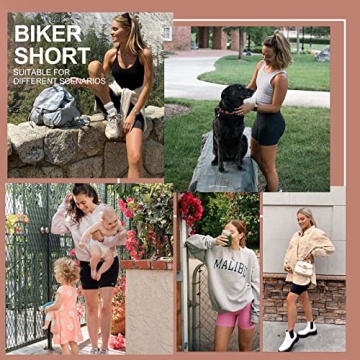 Comfortable High Waisted Biker Shorts for Women