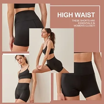 Comfortable High Waisted Biker Shorts for Women