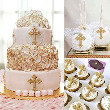 3 Pcs Cross Molds Silicone for Cakes, Chocolates, and More!