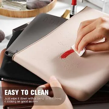 FERYES Silicone Makeup Bag - Stylish Travel Essential