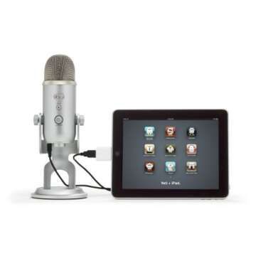 Blue Yeti USB Microphone, Silver (Renewed)