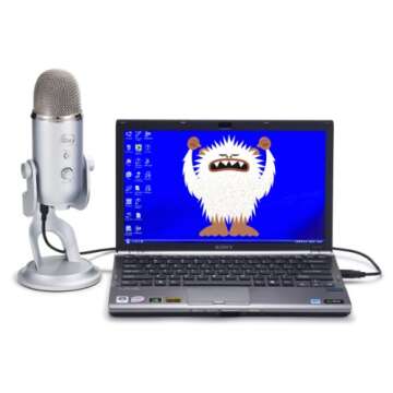 Blue Yeti USB Microphone, Silver (Renewed)