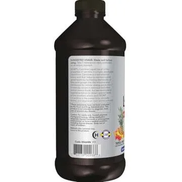 NOW L-Carnitine Liquid 1,000mg for Energy & Fat Burn